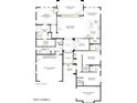Detailed floor plan showcasing the layout of a spacious single-Gathering home with multiple bedrooms and living areas at 24088 S 218Th Pl, Queen Creek, AZ 85142