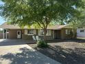 Charming single-story home with mature tree in front yard and seating at 3202 N 21St St, Phoenix, AZ 85016