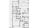 Detailed floor plan featuring a 3-car tandem garage, great room, primary suite, and covered outdoor living area at 10211 W Columbus Ave, Avondale, AZ 85392