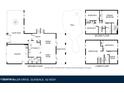 Detailed floor plan showcasing layout of ground, second, and lower floors of the house at 5004 W Kaler Dr, Glendale, AZ 85301