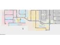 Community map showing a neighborhood layout with homes, amenities, and roads, highlighting community features at 3808 S Buttercup --, Mesa, AZ 85212