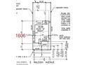 Site plan of the property showing lot dimensions and building footprint including patio and driveway at 7837 E Raleigh Ave, Mesa, AZ 85212