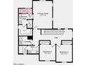 Upstairs floor plan featuring the main bedroom, two additional bedrooms, and a convenient laundry area at 9964 W Piccadilly Rd, Avondale, AZ 85392