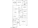 Detailed floorplan showcasing the layout of this spacious five-bedroom house and covered patio at 15782 W Kendall St, Goodyear, AZ 85338