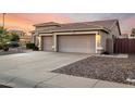 Spacious two-car garage with an extended driveway offering ample parking at 3256 E Maplewood St, Gilbert, AZ 85297