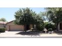 Charming single-story home with a two-car garage and mature trees at 4747 E Narrowleaf Dr, Gilbert, AZ 85298