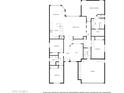 Detailed floor plan showcasing the layout of the home's bedrooms, bathrooms, and living spaces at 12503 W Vista Paseo Dr, Litchfield Park, AZ 85340