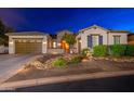 Charming single-Gathering home with a desert landscape, offering ample parking, and a delightful curb appeal at 31900 N 127Th Ln, Peoria, AZ 85383