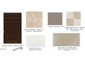 Selection of interior finishes, including stained umber cabinets, quartz counters, carpet and tile options at 4417 S 126Th Ave, Avondale, AZ 85323