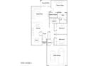 Detailed floor plan showcasing layout of bedrooms, bathrooms, kitchen, great room, and two-bay garage at 4748 E Amethyst Ln, San Tan Valley, AZ 85143