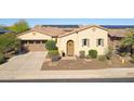 Charming single-story home with a well-manicured desert landscape and a two car garage at 29749 N 130Th Dr, Peoria, AZ 85383