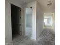 An interior view of a home's hallway featuring doors leading to other rooms and white walls at 4345 E Brook Lynn Pl, San Tan Valley, AZ 85143