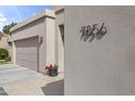 Close up of modern address numbers on the stucco of the home at 7856 E Via Marina --, Scottsdale, AZ 85258