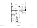 Detailed floor plan showcasing layout with bedrooms, bathrooms, kitchen, living areas, and room dimensions at 22495 E Silver Creek Ln, Queen Creek, AZ 85142
