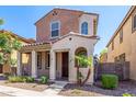 Attractive home with a well-manicured front yard and a welcoming entrance at 7769 W Bonitos Dr, Phoenix, AZ 85035