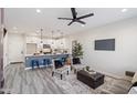 Inviting living space showcases a modern design with an open-concept kitchen at 1642 E Monte Vista Rd # 10, Phoenix, AZ 85006