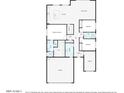 Open-concept floor plan showcasing the layout of the home's kitchen, living room, and bedrooms at 25894 W White Feather Ln, Wittmann, AZ 85361