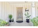 Charming front porch featuring plants and a decorative security door at 400 N Jay N St, Chandler, AZ 85225