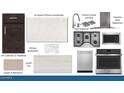 Various kitchen options including ice quartz countertops, stainless steel appliances, and 42