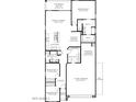 Detailed floor plan showcasing layout with bedrooms, kitchen, living spaces, and two car garage at 10544 W Bloch Rd, Tolleson, AZ 85353