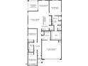 Detailed floorplan showcasing the layout with bedrooms, kitchen, living space, and outdoor patio at 25455 N 183Rd Dr, Wittmann, AZ 85361
