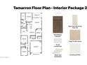 Tamaron floor plan shows layout of the home with kitchen, bathrooms and bedrooms at 7428 W Buckhorn Trl, Peoria, AZ 85383