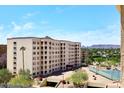 Spacious condo building featuring desert landscaping, beautiful mountain views and a relaxing park at 7920 E Camelback Rd # 612, Scottsdale, AZ 85251