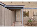 Welcoming front entrance with security door and covered porch area at 286 W Palomino Dr # 103, Chandler, AZ 85225