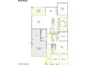 Detailed floor plan showcases the layout of the home, including bedrooms, bathrooms, kitchen, and living areas at 3969 E Gold Mountain Ave, San Tan Valley, AZ 85143