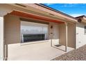 A close-up of the front porch with security door at 612 N Recker Rd, Mesa, AZ 85205