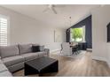 Open living and dining area featuring modern furniture and a bright open feel at 13993 N 102Nd St, Scottsdale, AZ 85260