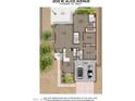 Detailed floor plan showcasing the layout of the home with room dimensions and relationship to garage at 2028 W Alice Ave, Phoenix, AZ 85021
