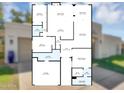 Detailed floor plan showcasing the layout of the home, including bedrooms, kitchen, and living spaces at 8935 N 82Nd St, Scottsdale, AZ 85258