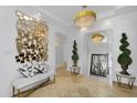 Beautiful living area with a large mirror and bench seating at 8935 N 82Nd St, Scottsdale, AZ 85258