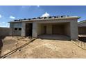 New construction home with driveway ready for concrete and stucco exterior in a residential neighborhood at 2300 E Spur Dr, San Tan Valley, AZ 85140