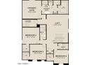 Upstairs floor plan featuring owner's suite, three bedrooms, laundry, and loft, with multiple bathrooms and walk-in closets at 2325 E Homesteader Rd, San Tan Valley, AZ 85140