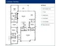 Crimson floor plan featuring four bedrooms, three bathrooms, and a three car garage at 281 W Flax Dr, San Tan Valley, AZ 85140