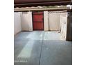 Fenced backyard with concrete flooring and a shed at 5425 N Black Cyn Hwy, Phoenix, AZ 85015