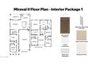 Miraval II floor plan featuring a 4 car garage, an open concept great room, and 5 bedrooms at 7401 W Buckhorn Trl, Peoria, AZ 85383