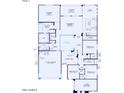 Detailed floor plan showcasing the layout of this home including bedrooms, bathrooms, and living spaces at 22482 E San Tan Blvd, Queen Creek, AZ 85142