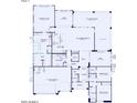 Detailed floorplan showcasing the layout of the home including the owner's suite and gathering room at 22660 E Pegasus Pkwy, Queen Creek, AZ 85142