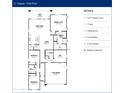 Detailed floor plan showcasing the layout of this two-bedroom home at 26646 S 230Th St, Queen Creek, AZ 85142