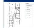 Sepia First Floor plan detailing a 2,164 square foot layout with 4 bedrooms, 3 full baths, and a 2-car garage at 26736 S 230Th St, Queen Creek, AZ 85142