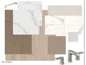 Sample of luxury design materials including cabinets, marble countertops, tile, fixtures, and wood flooring at 11300 N Casa Dega Dr # 1081, Surprise, AZ 85388