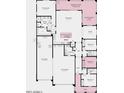 Detailed floor plan showing layout of bedrooms, bathrooms, kitchen, and garage at 17812 W Luke Ave, Litchfield Park, AZ 85340