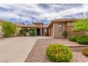 Beautiful one-story home showcasing desert landscaping and a warm, welcoming entrance at 3613 W Plymouth Dr, Anthem, AZ 85086