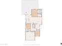 Detailed floor plan layout showcasing the home's room arrangement at 1375 W Belmont Red Trl, San Tan Valley, AZ 85143