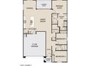 Detailed floor plan showcasing the layout of the home with a primary suite and open-concept living spaces at 5511 W Piedmont Rd, Laveen, AZ 85339