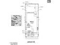 Property survey illustrating lot dimensions, building footprint, and boundary lines along Copperleaf Lane at 13530 W Copperleaf Ln, Peoria, AZ 85383