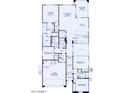 Detailed floorplan showcasing the home's layout, including the owner's suite, gathering room, and two-car garage at 13551 W Calle De Baca --, Peoria, AZ 85383